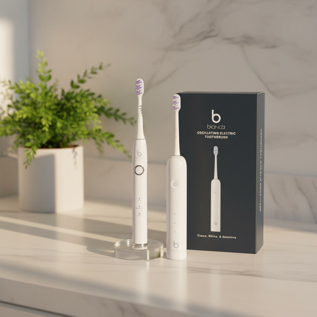 Bianca Bright oscillating and LED toothbrushes for whitening
