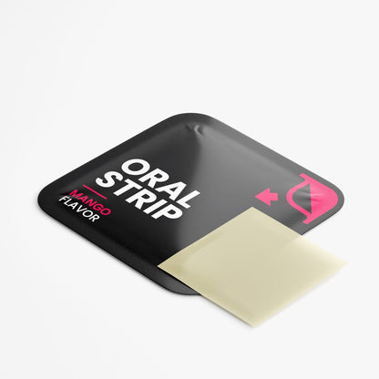 Glow Collagen Strips, a single oral strip and its packet
