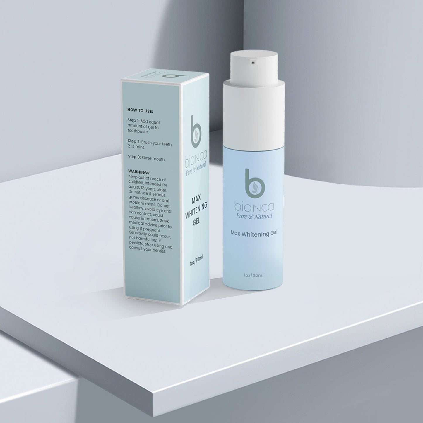 Max Whitening Gel - Natural - Bianca Bright