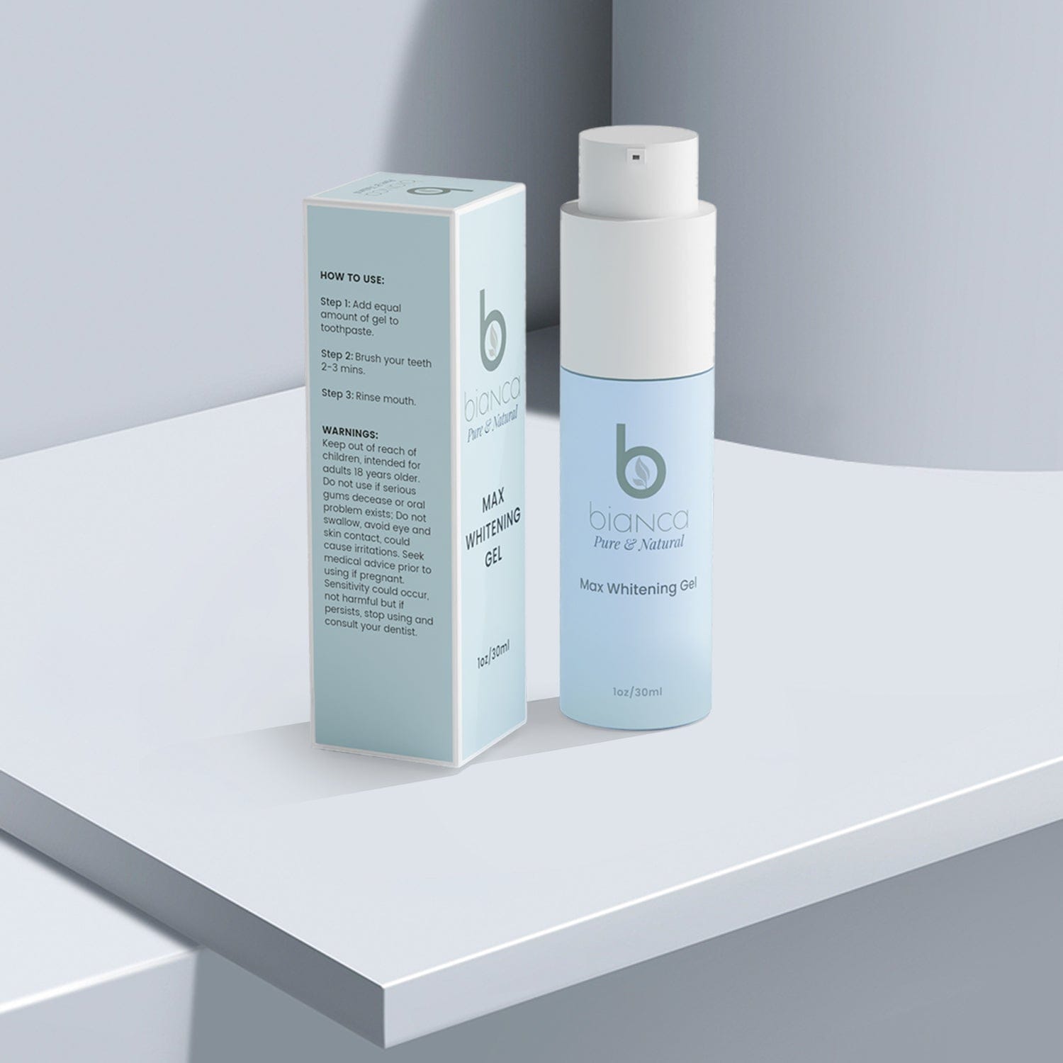 Max Whitening Gel - Natural - Bianca Bright