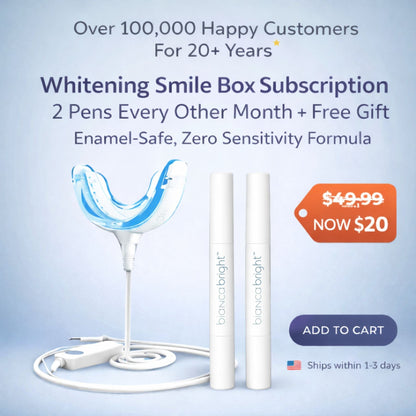 Whitening Smile Box Subscription — 2 Pens Every Other Month + Free Gift | Enamel-Safe, Zero Sensitivity Formula - Bianca Bright