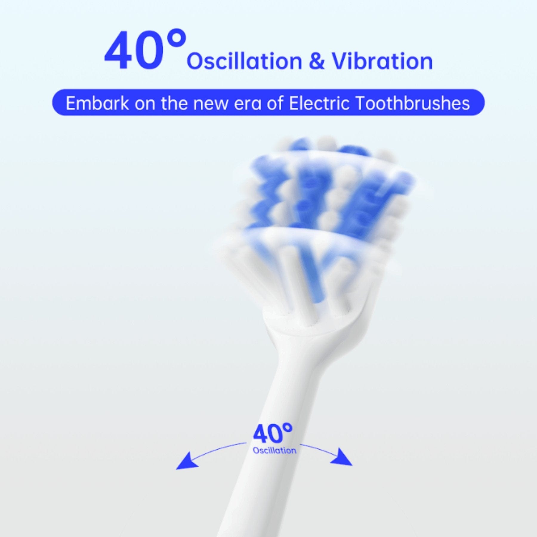 Bianca Bright oscillating toothbrush with multiple speed settings for sensitive teeth